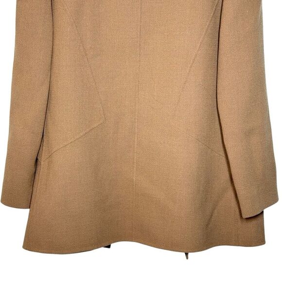 Vintage Andre Laug Brown Long Sleeve Wool Blazer Suit Size 12 Italian Couture - Picture 6 of 9